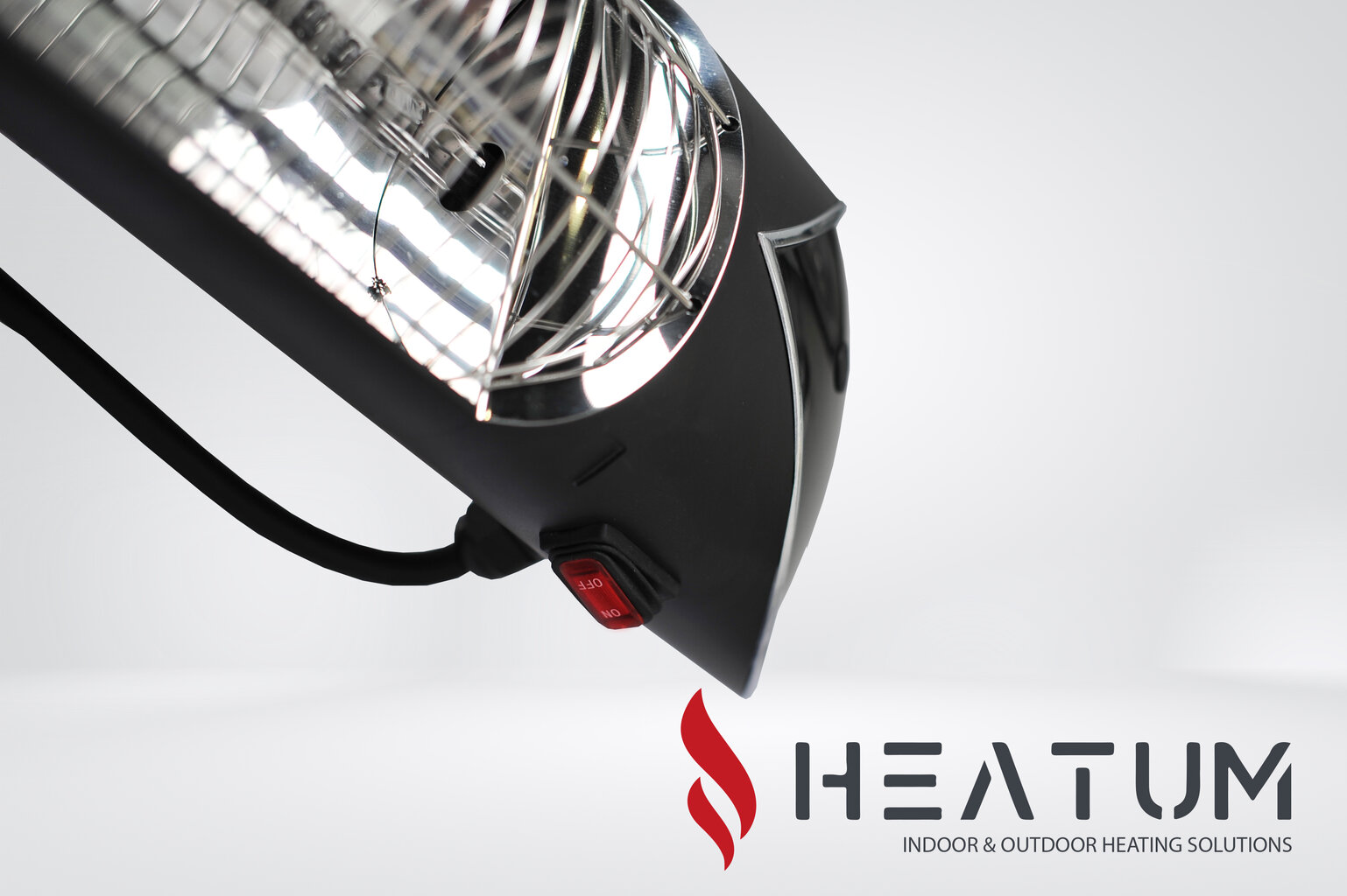 Infraraudonųjų spindulių šildytuvas Heatum H2500R Core black kaina ir informacija | Šildytuvai | pigu.lt
