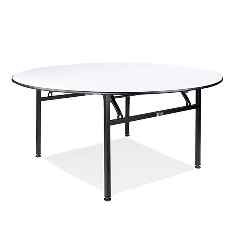 Lauko stalas D180, baltas/juodas kaina ir informacija | Lauko stalai, staliukai | pigu.lt