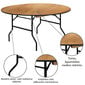 Apvalus medinis stalas, 180 cm kaina ir informacija | Lauko stalai, staliukai | pigu.lt