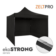 Prekybinė palapinė Zeltpro Ekostrong juoda, 3x3 цена и информация | Палатки | pigu.lt