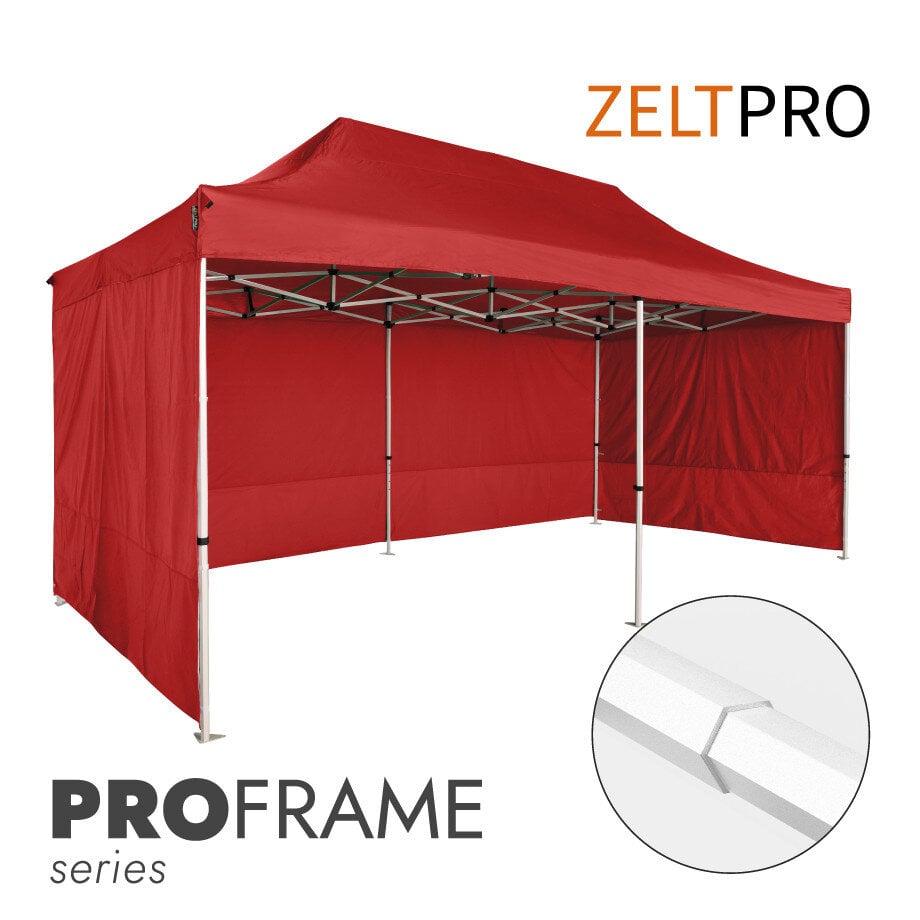 Prekybinė palapinė Zeltpro PROFRAME Raudona, 3x6 kaina ir informacija | Palapinės | pigu.lt