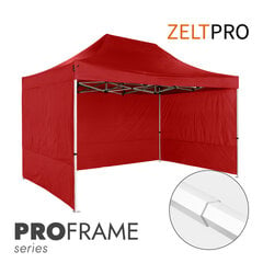 Prekybinė palapinė Zeltpro Proframe Raudona, 3x4,5 цена и информация | Палатки | pigu.lt