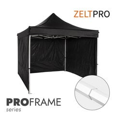 Prekybinė palapinė Zeltpro PROFRAME Juoda, 3x3 цена и информация | Палатки | pigu.lt