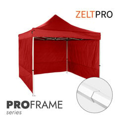 Prekybinė palapinė Zeltpro Proframe Raudona, 3x3 цена и информация | Палатки | pigu.lt