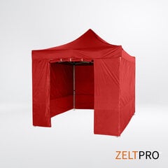 Prekybinė Palapinė Zeltpro Proframe Raudona, 2x2 kaina ir informacija | Palapinės | pigu.lt