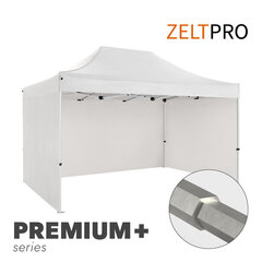 Prekybinė Palapinė Zeltpro Premium+, 3x4,5 m, Balta kaina ir informacija | Zeltpro Sportas, laisvalaikis, turizmas | pigu.lt