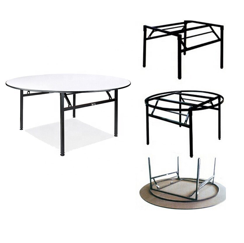 Apvalus medinis stalas dengtas PVC, D120 цена и информация | Lauko stalai, staliukai | pigu.lt
