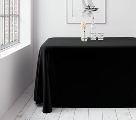 Stačiakampė staltiesė Restly Juoda, 150x250 kaina ir informacija | Staltiesės, servetėlės | pigu.lt