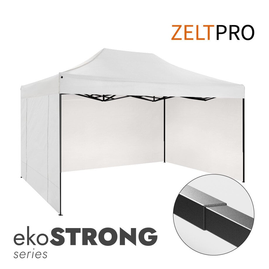 Prekybinė palapinė Zeltpro Ekostrong balta, 3x4,5 kaina ir informacija | Palapinės | pigu.lt