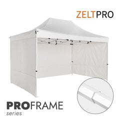 Prekybinė palapinė Zeltpro Proframe, 3x4,5m, balta kaina ir informacija | Palapinės | pigu.lt