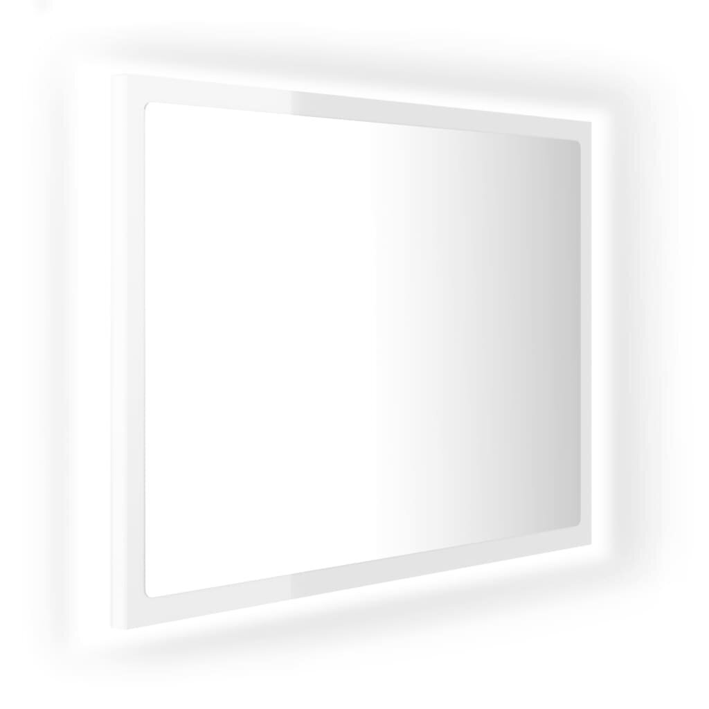 Veidrodis vidaXL LED 60, baltas цена и информация | Vonios veidrodžiai | pigu.lt