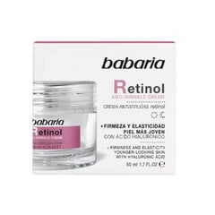 Babaria Veido kremas su retinoliu, 50 ml цена и информация | Кремы для лица | pigu.lt