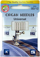 Organ Needles 80 kaina ir informacija | Siuvimo mašinos | pigu.lt