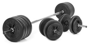 Набор штанги для подъема GYMSTICK Vinyl Weight Set 60 кг цена и информация | Гантели, штанги, гири | pigu.lt