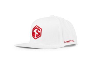 Kepurė su snapeliu Gymstick GS Snapback, balta kaina ir informacija | Vyriški šalikai, kepurės, pirštinės | pigu.lt