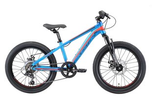 Kalnų dviratis vaikams Bikestar Sport Hardtail 20", mėlynas/oranžinis kaina ir informacija | Dviračiai | pigu.lt