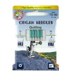 Универсальные иглы Organ Needles для трикотажа, для бытовых машин No. 75-90 цена и информация | Швейные машинки | pigu.lt