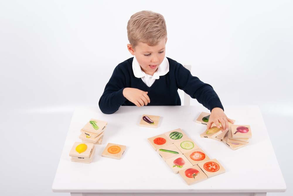 Medinis daržovių ir vaisių žaidimas Tick It kaina ir informacija | Žaislai kūdikiams | pigu.lt