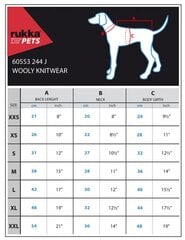 Megztinis šuniui Rukka Wooly ROOSA kaina ir informacija | Drabužiai šunims | pigu.lt