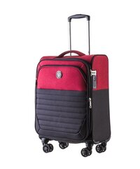 Puccini чемодан Malmo, черный/красный цена и информация | Чемоданы, дорожные сумки | pigu.lt