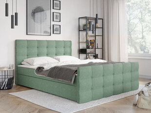 Kontinentinė lova Black Red White Milano, žalia kaina ir informacija | Lovos | pigu.lt