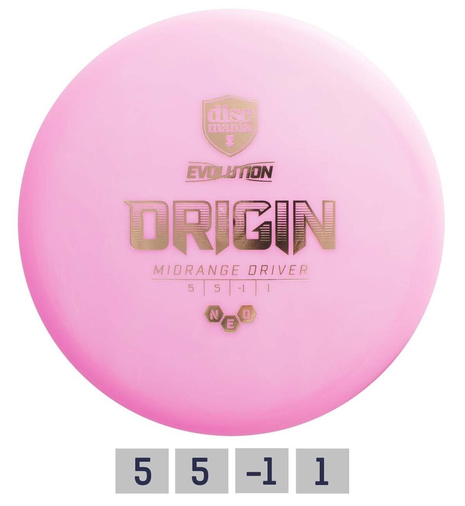 Diskas Midrange Driver NEO ORIGIN 5/5/-1/1 kaina ir informacija | Diskgolfas | pigu.lt