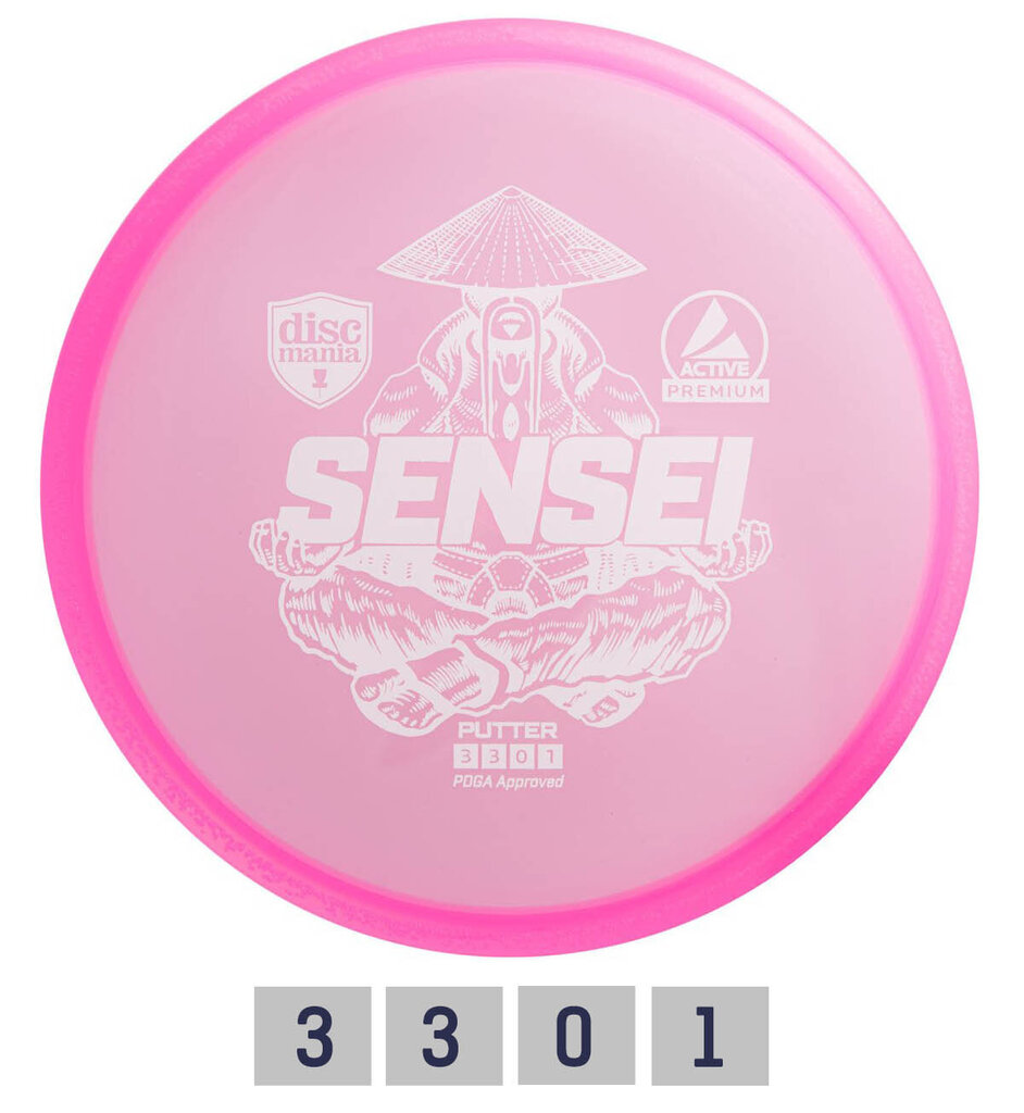 Discgolf Putter PREMIUM SENSEI 3/3/0/1 kaina ir informacija | Diskgolfas | pigu.lt