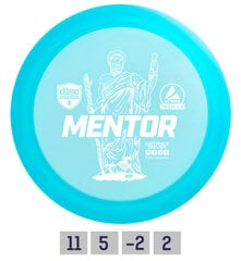 Диск для гольфа Discmania Distance Driver Mentor 11/5/-2/2 Синий цена и информация | Диск-гольф | pigu.lt