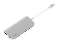 LMP USB 3.1 Type-C, HDMI, USB 3.0, RJ-45, MicroSD/SD kaina ir informacija | Adapteriai, USB šakotuvai | pigu.lt
