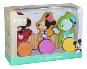 Деревянная игрушка на колесах Disney Trio  цена и информация | Игрушки для малышей | pigu.lt