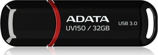 Atmintinė A-data UV150 32GB, USB 3.0, Juoda цена и информация | USB laikmenos | pigu.lt