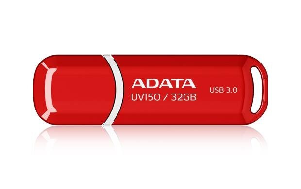 Atmintinė A-data UV150 32GB, USB 3.0, Raudona цена и информация | USB laikmenos | pigu.lt