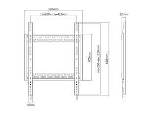 Multibrackets MB-8830 60-100” цена и информация | Кронштейны и крепления для телевизоров | pigu.lt