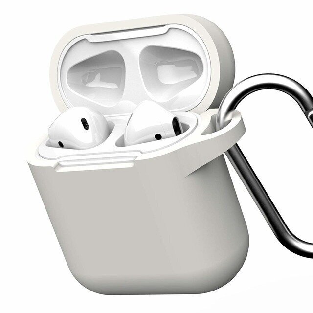 „Apple Airpods“ apsauginis silikoninis dėklas, skirtas GEAR4 Apollo Apple Airpod ausinėms, baltas kaina ir informacija | Ausinės | pigu.lt