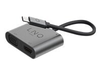 Linq 4in1 USB-C kaina ir informacija | Adapteriai, USB šakotuvai | pigu.lt