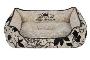 Cazo Exclusive Soft Bed Noir коричневая кровать для собак 75x60см цена и информация | Лежаки, домики | pigu.lt