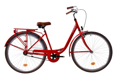 Miesto dviratis N1 Cruiser 1.0 28", raudonas kaina ir informacija | Dviračiai | pigu.lt
