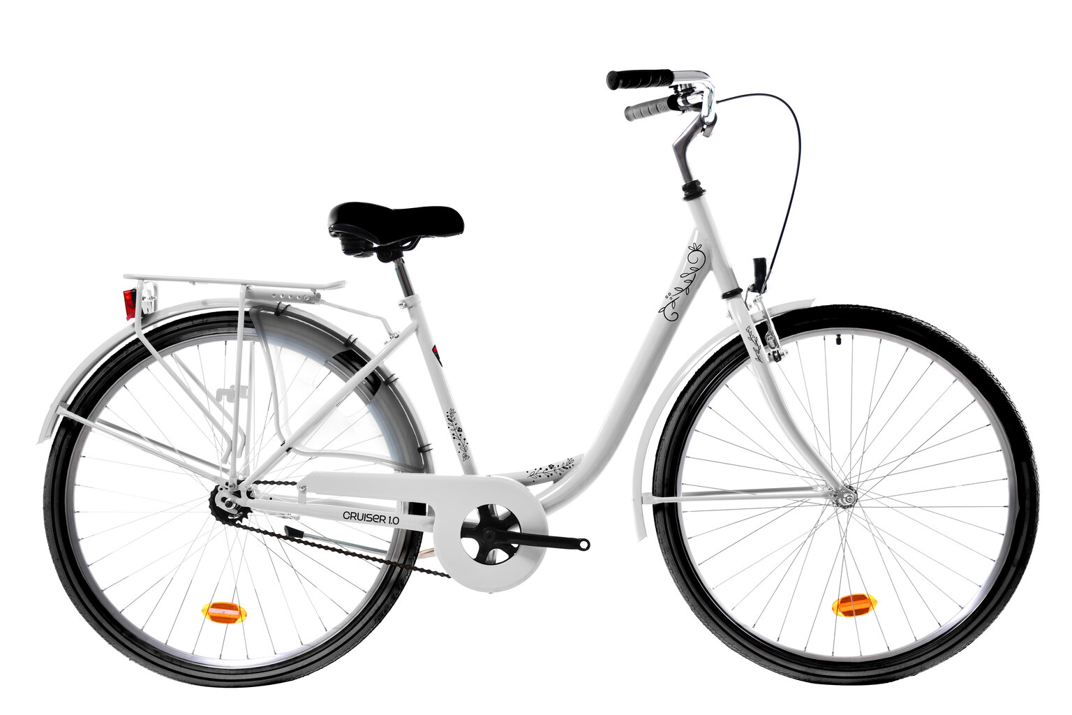 Miesto dviratis N1 Cruiser 1.0 28", baltas kaina | pigu.lt