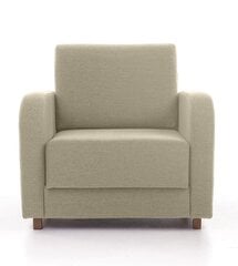 Išskleidžiamas fotelis Aada 1S, smėlio spalvos kaina ir informacija | Svetainės foteliai | pigu.lt