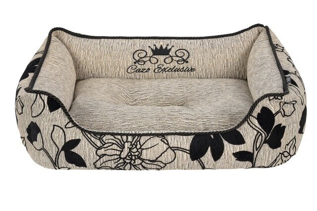 Cazo Exclusive Soft Bed Noir ruda lova šunims 95x75cm kaina ir informacija | Guoliai, pagalvėlės | pigu.lt