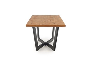 Раскладной стол Halmar Massive, коричневый/черный цена и информация | Кухонные и обеденные столы | pigu.lt