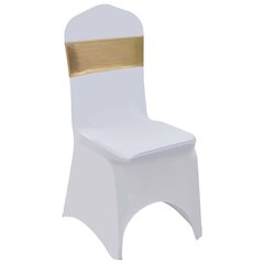 Juostos kėdėms su deimantinėmis sagtimis, 25 vnt, auksinės цена и информация | Чехлы для мебели | pigu.lt