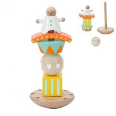 Medinis balansavimo žaidimas “Linksmas klounas” kaina ir informacija | Žaislai kūdikiams | pigu.lt