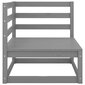 vidaXL Sodo poilsio baldų komplektas, 9 dalių, pilkas kaina ir informacija | Lauko baldų komplektai | pigu.lt