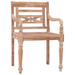 Kėdės, 2 vnt, rudos kaina ir informacija | Lauko kėdės, foteliai, pufai | pigu.lt