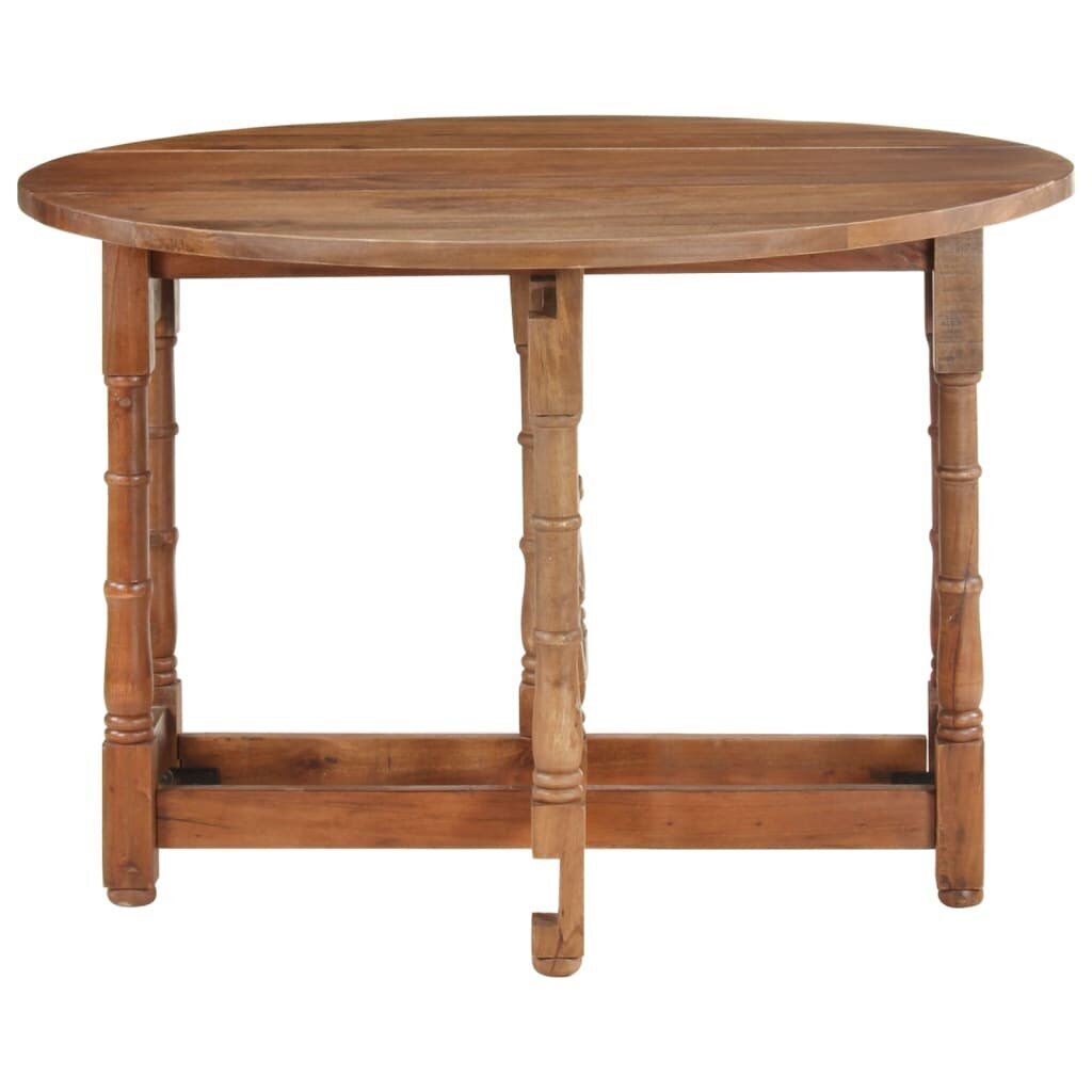 Valgomojo stalas, 110x76 cm, rudas kaina ir informacija | Virtuvės ir valgomojo stalai, staliukai | pigu.lt