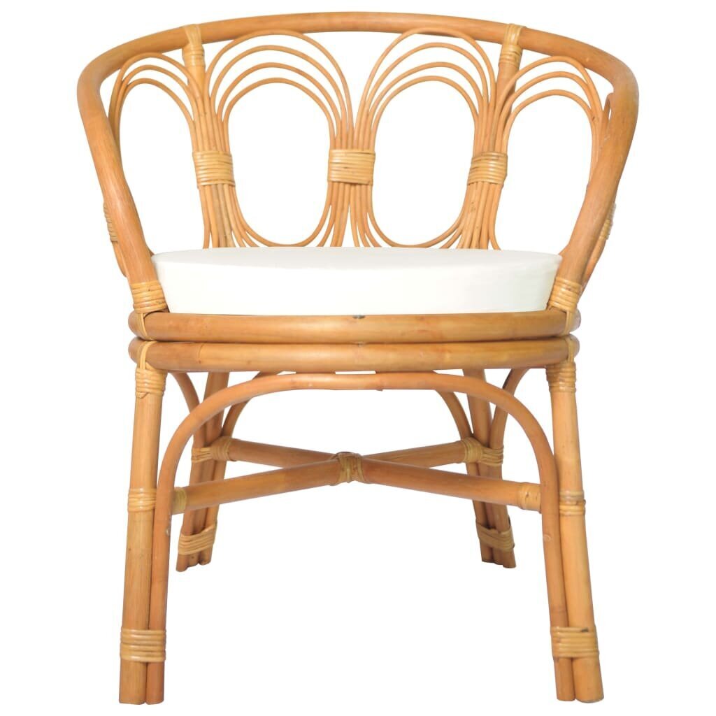 Valgomojo kėdė su pagalvėle, ruda kaina ir informacija | Virtuvės ir valgomojo kėdės | pigu.lt