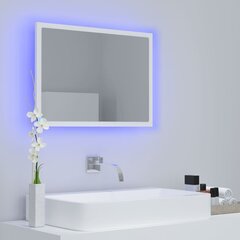 Veidrodis vidaXL LED 60, baltas цена и информация | Зеркала в ванную | pigu.lt