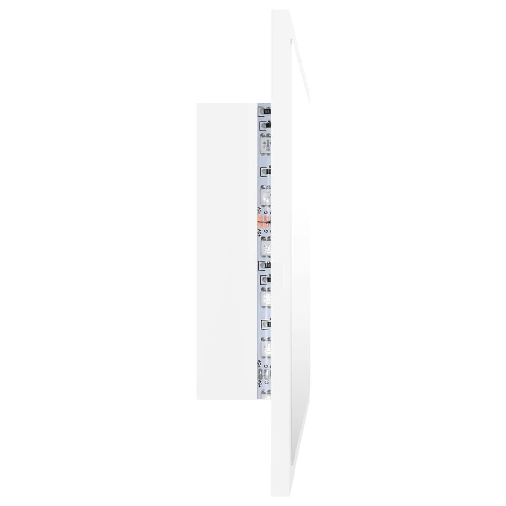 Veidrodis vidaXL LED 60, baltas kaina ir informacija | Vonios veidrodžiai | pigu.lt