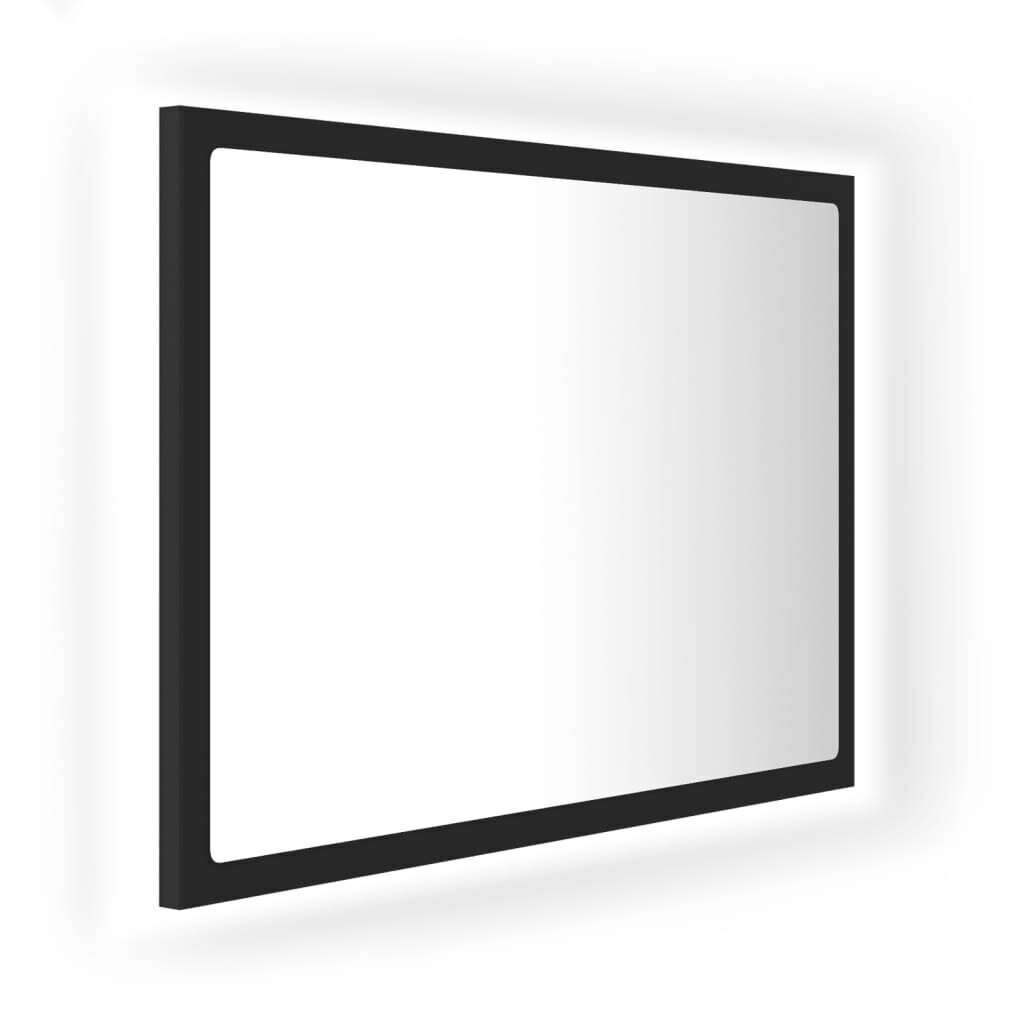Veidrodis vidaXL LED 60, tamsiai pilkas kaina ir informacija | Vonios veidrodžiai | pigu.lt